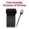 Solid Black Moderno Disposable Plastic Dinner Forks (480 Forks)